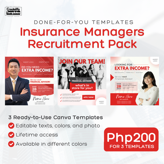 Insurance Managers Recruitment Pack - Red