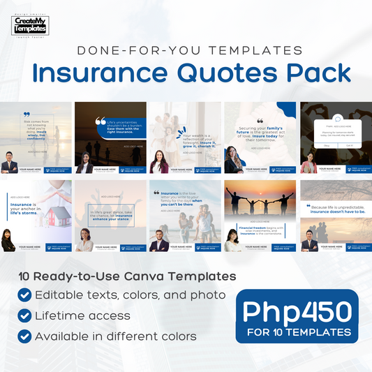 Insurance Quotes Pack - Light Blue