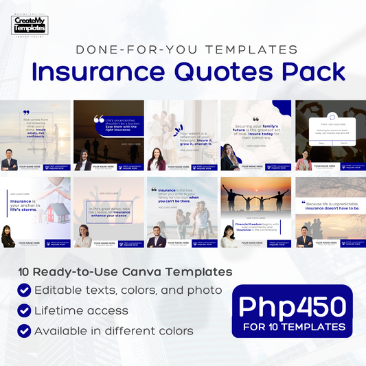 Insurance Quotes Pack - Dark Blue