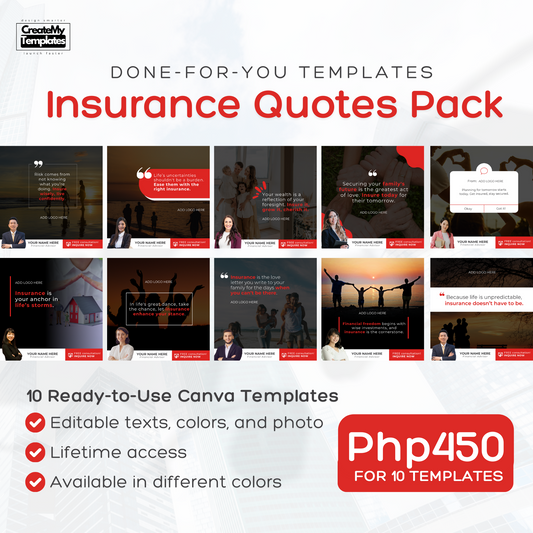 Insurance Quotes Pack - Red