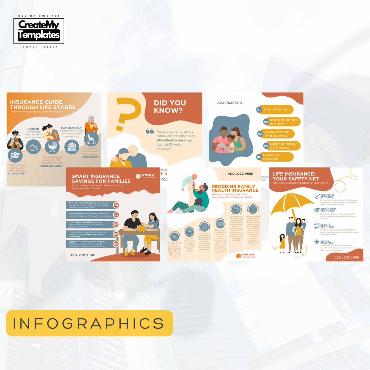 All-in-One Financial Advisor Templates - Yellow Orange