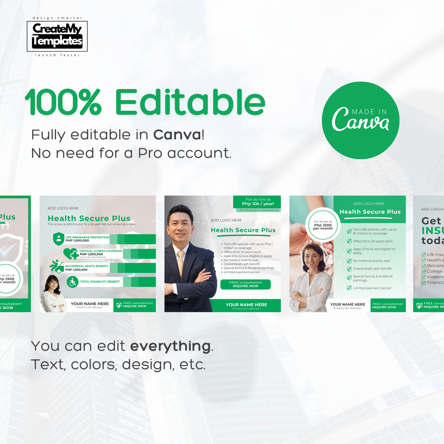 Financial Advisor Templates Starter Pack - Green