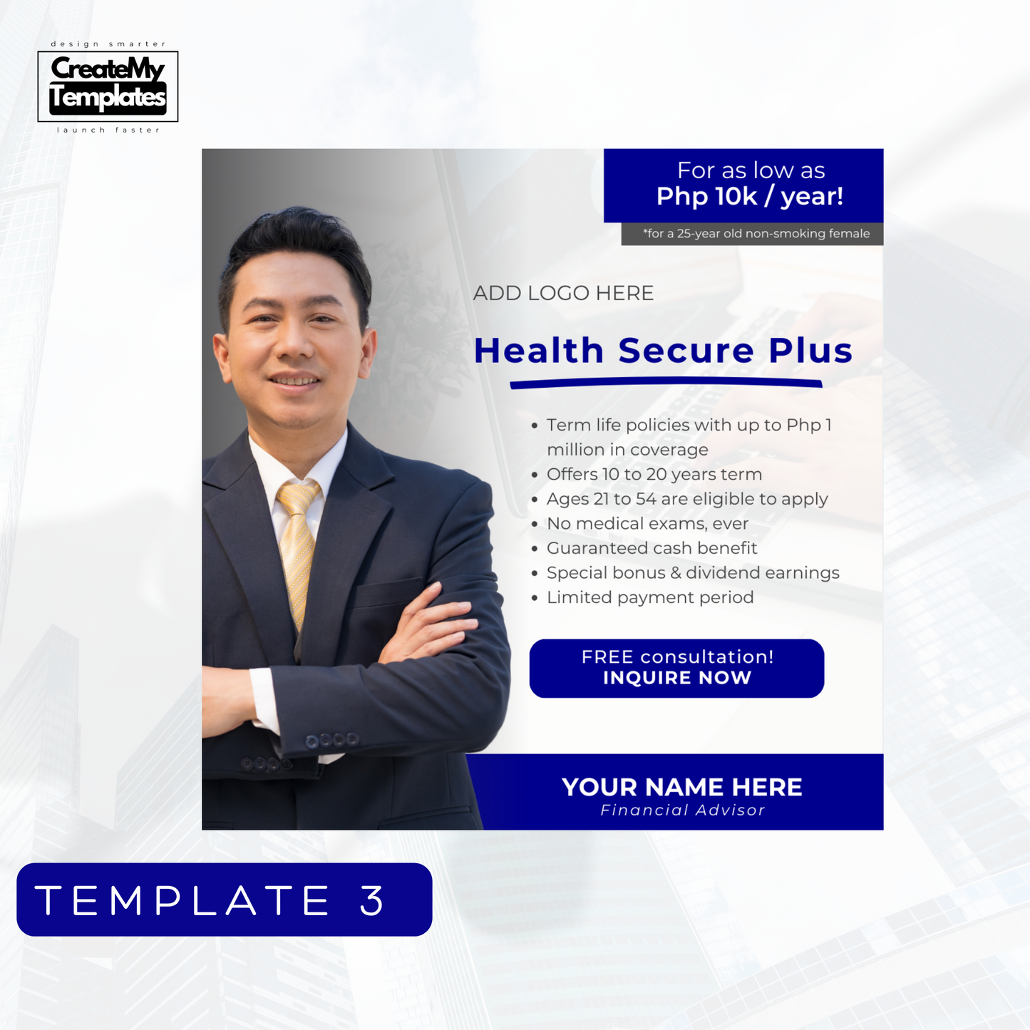 Financial Advisor Templates Starter Pack - Dark Blue