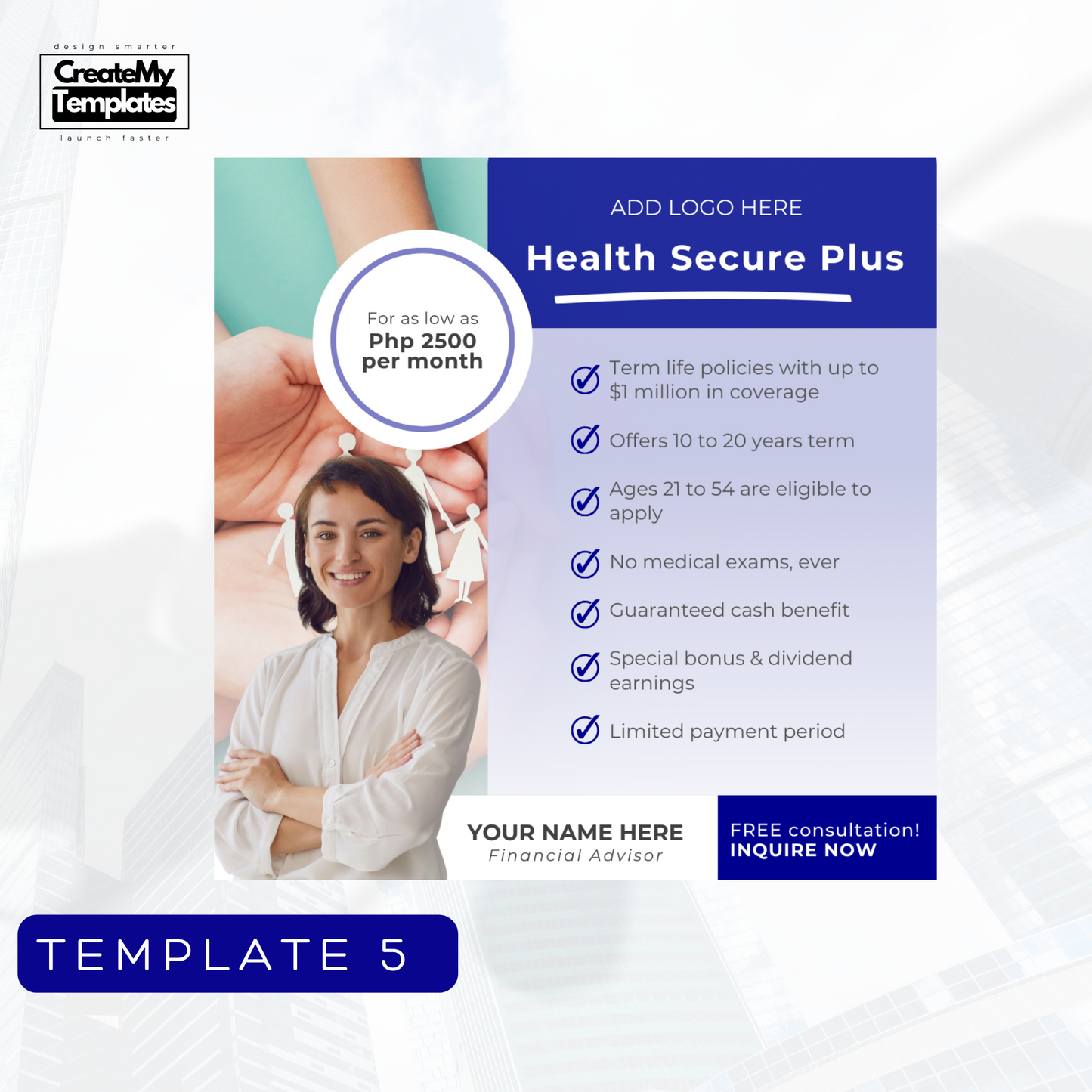 Financial Advisor Templates Starter Pack - Dark Blue