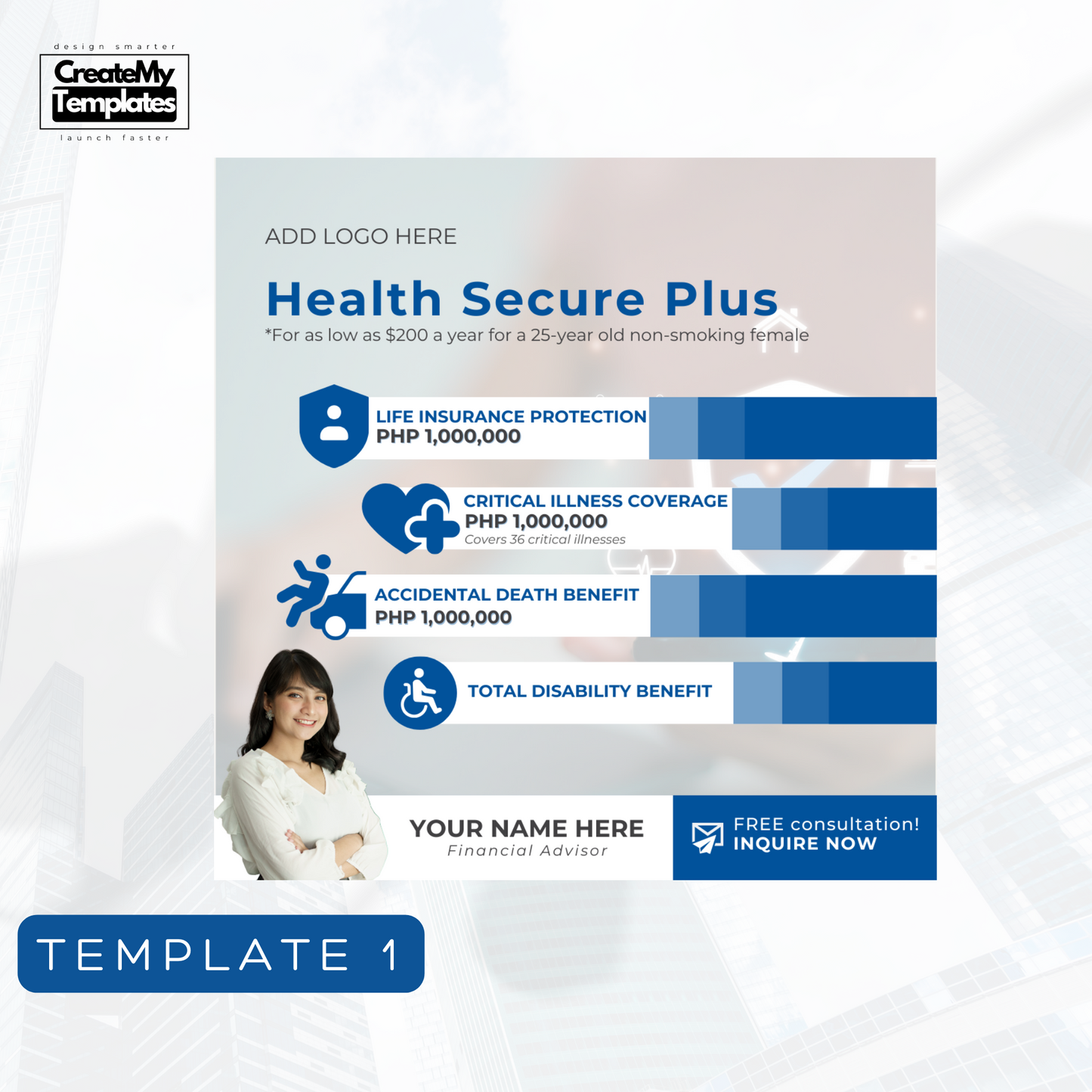 Financial Advisor Templates Starter Pack - Light Blue