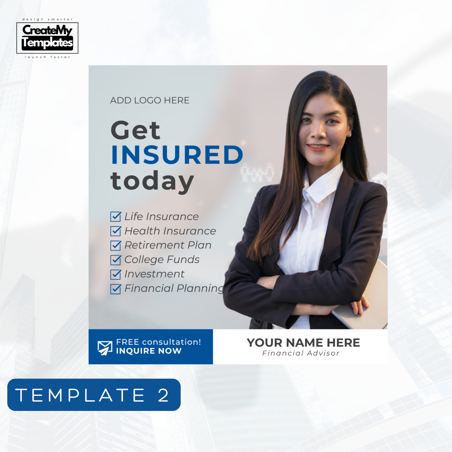 Financial Advisor Templates Starter Pack - Light Blue