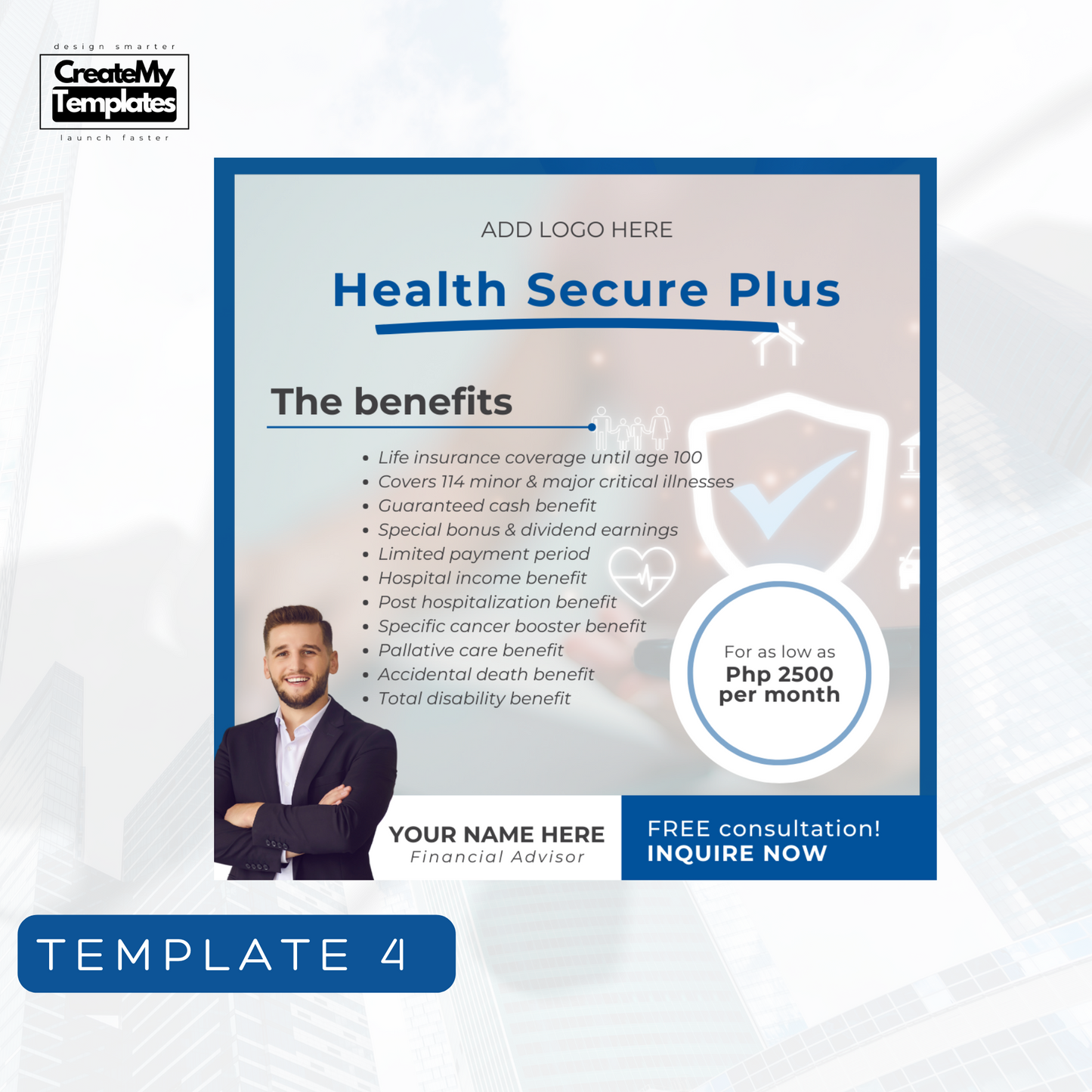 Financial Advisor Templates Starter Pack - Light Blue