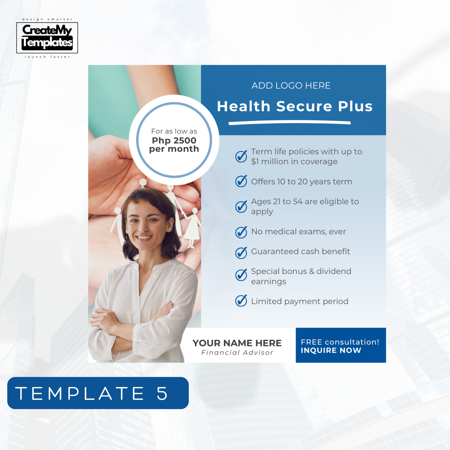 Financial Advisor Templates Starter Pack - Light Blue